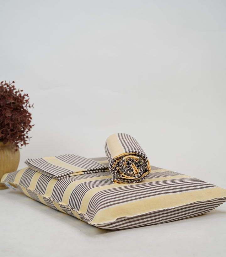 Super Soft Handloom Chennimalai King Size Bedspread Sandy Mocha