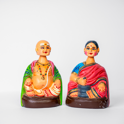 Highly Durable Fiber Tanjore Dancing Doll - Thatha paati