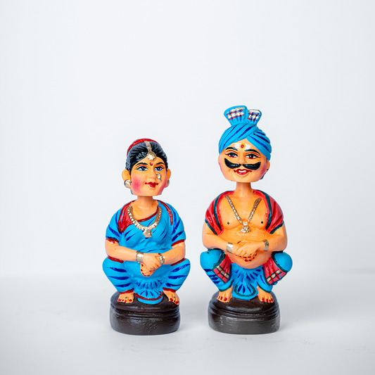 Highly Durable Fiber Tanjore Dancing Doll - Mama Mami