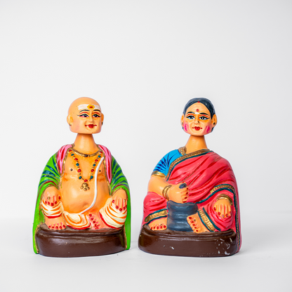 Highly Durable Fiber Tanjore Dancing Doll - Thatha paati