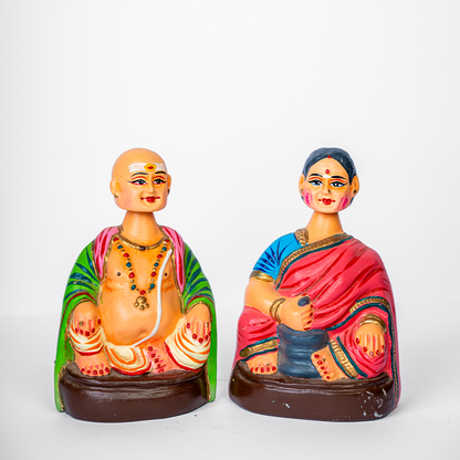 Highly Durable Fiber Tanjore Dancing Doll - Thatha paati