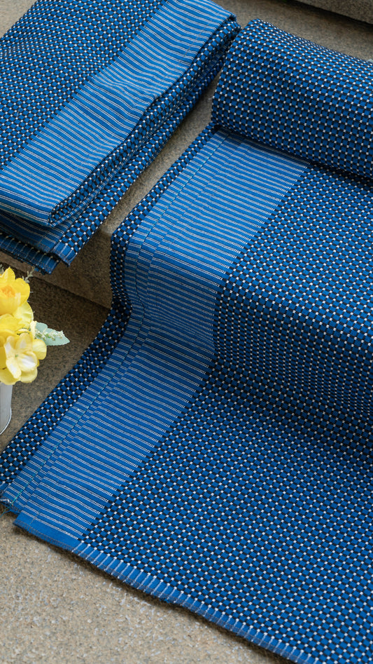 Viking Chennimalai Bed Sheet - blue