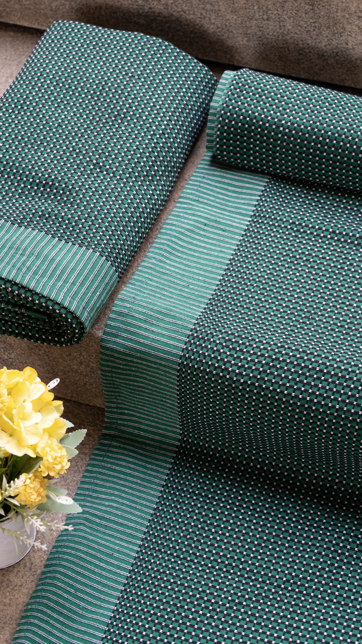 Viking Chennimalai Bedsheet - green