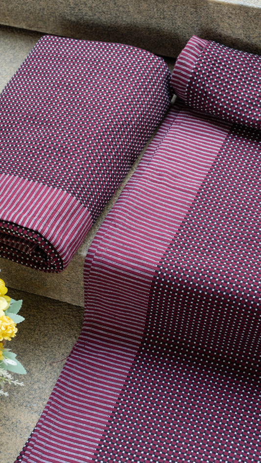Viking Chennimalai Bed Sheet - maroon