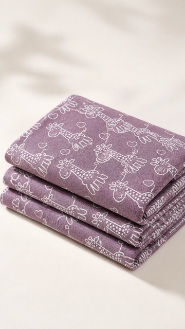 Animal Print Lovely Chennimalai Bedsheet - Vintage Rose — Folded catalogue view