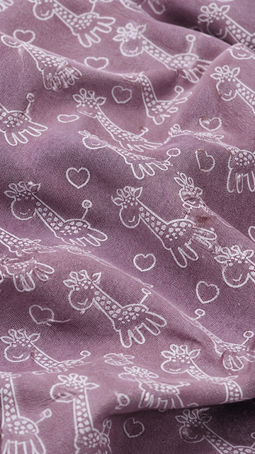 Animal Print Lovely Chennimalai Bedsheet - Vintage Rose — Fabric and pattern detail view