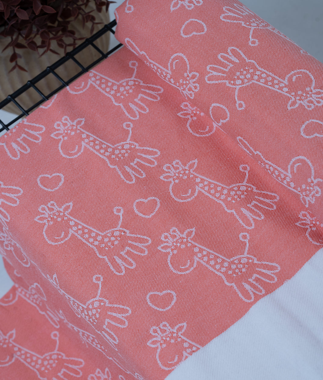 Animal Print Lovely Chennimalai Bedsheet - Peach