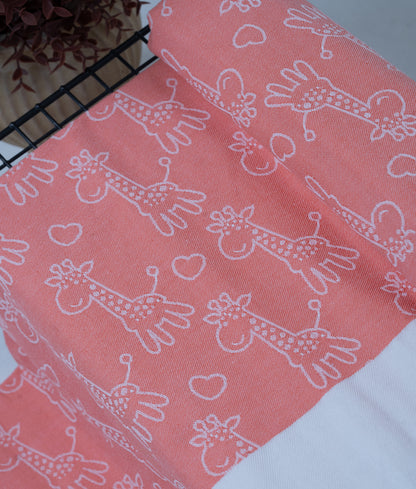 Animal Print Lovely Chennimalai Bedsheet - Peach