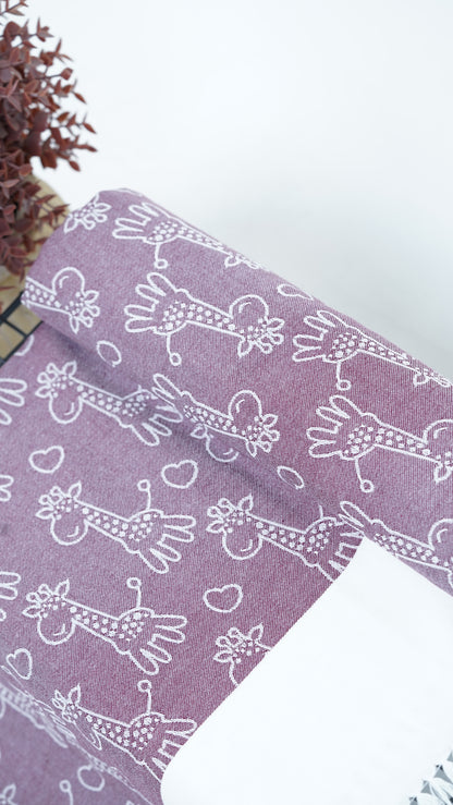 Animal Print Lovely Chennimalai Bedsheet on a white surface