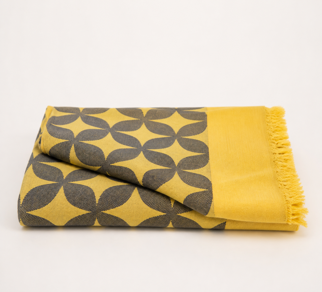 Blue Petal Lovely Chennimalai Bedsheet — Folded catalogue view