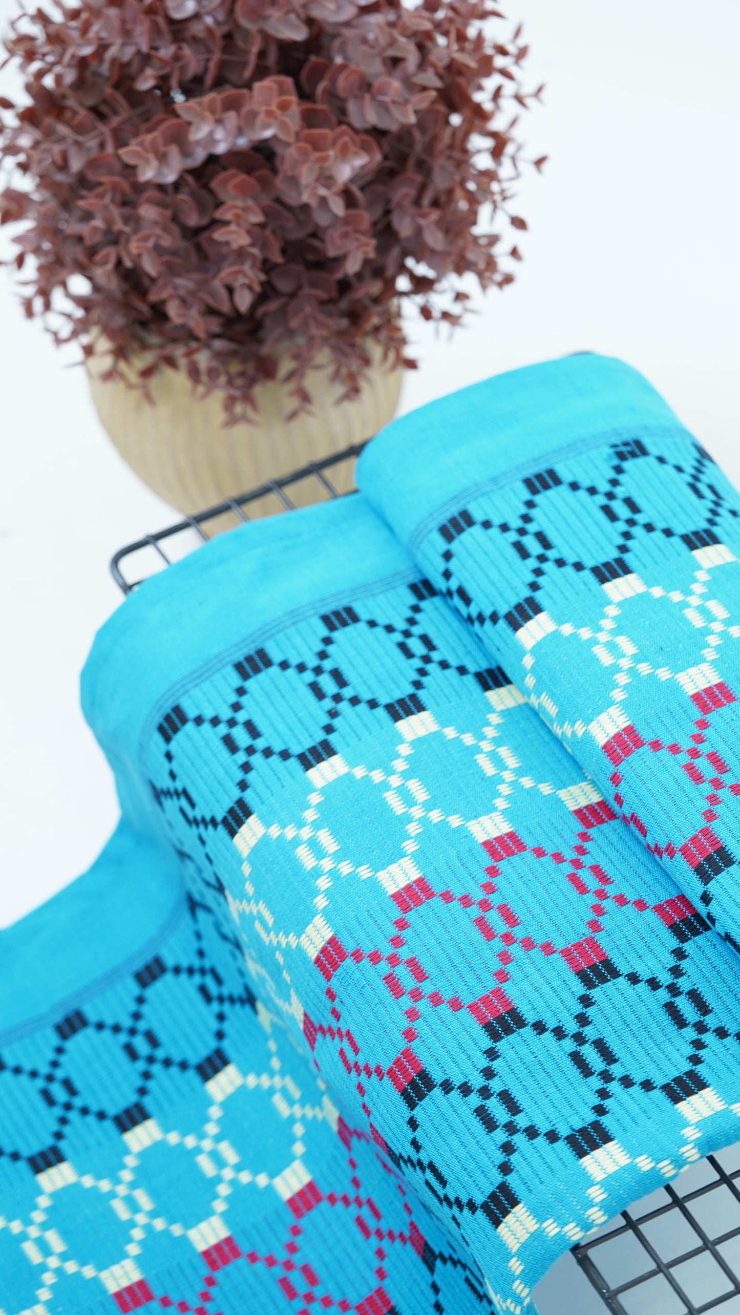 Premium Handloom Classic blue Chennimalai bedsheet