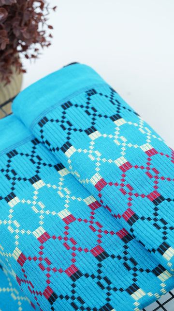 Premium Handloom Classic blue Chennimalai bedsheet