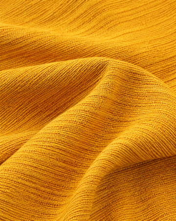 Chennimalai King Size Bedspread Mustard Yellow Textured — Fabric and pattern detail view