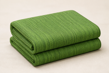 Chennimalai King Size Bedspread Green Textured — Folded catalogue view