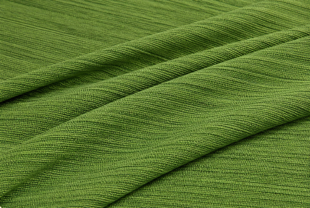 Chennimalai King Size Bedspread Green Textured — Fabric and pattern detail view