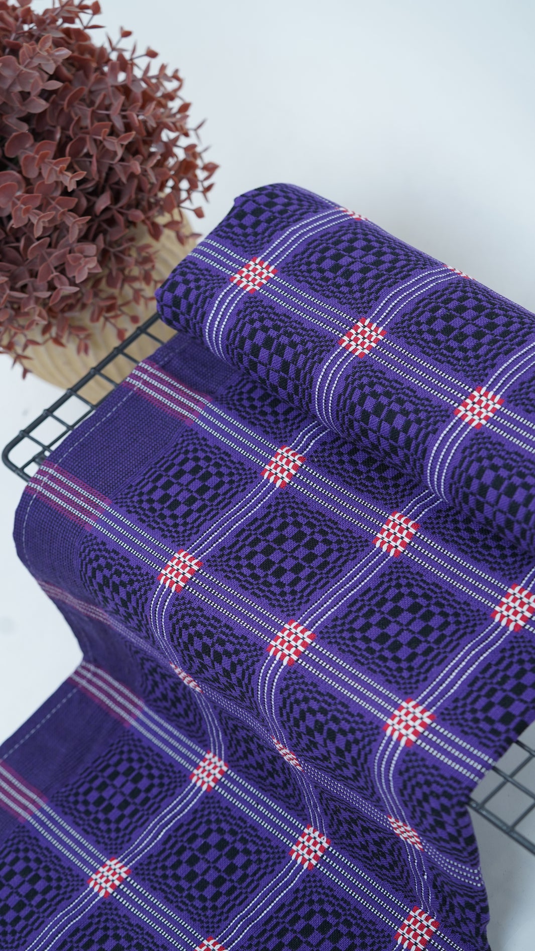 Purple Nadhiya Chennimalai Bedsheet