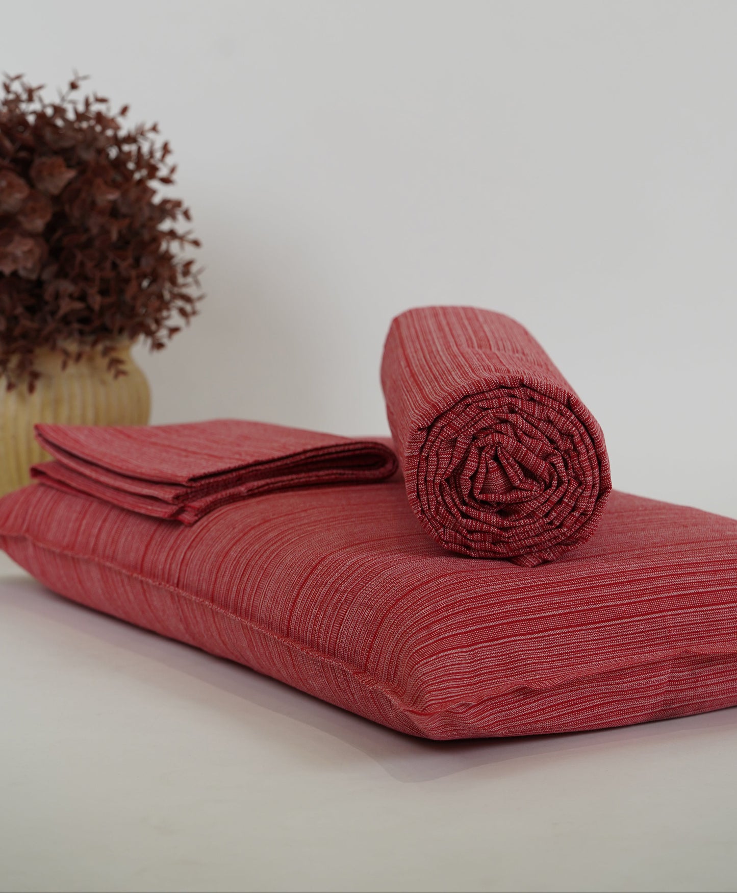 Chennimalai Double Cot Bedspread Rustic Rose Textured