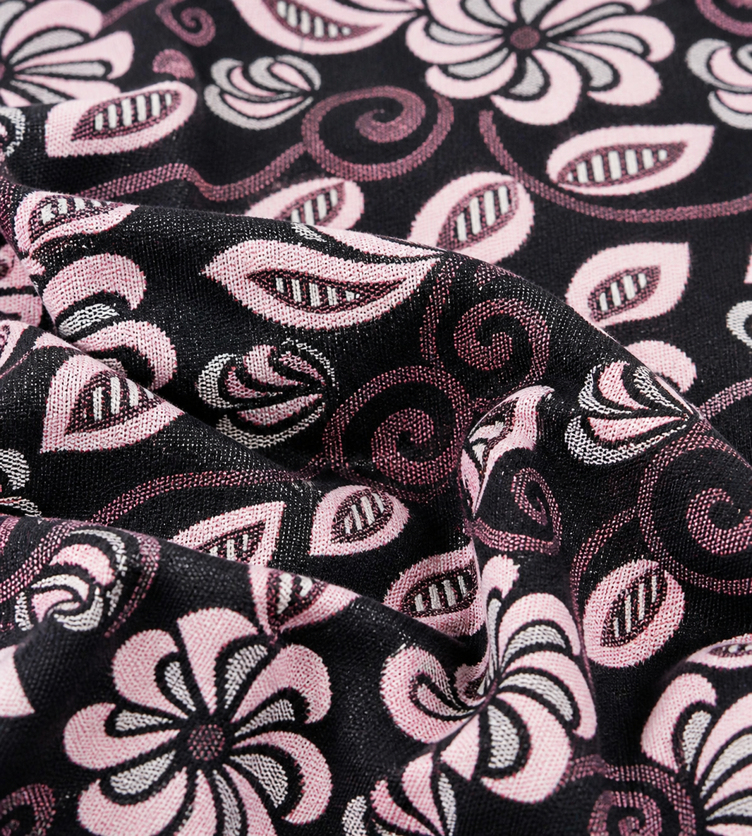 G. Raja Chennimalai Bedsheet Lavender Blossom — Fabric and pattern detail view