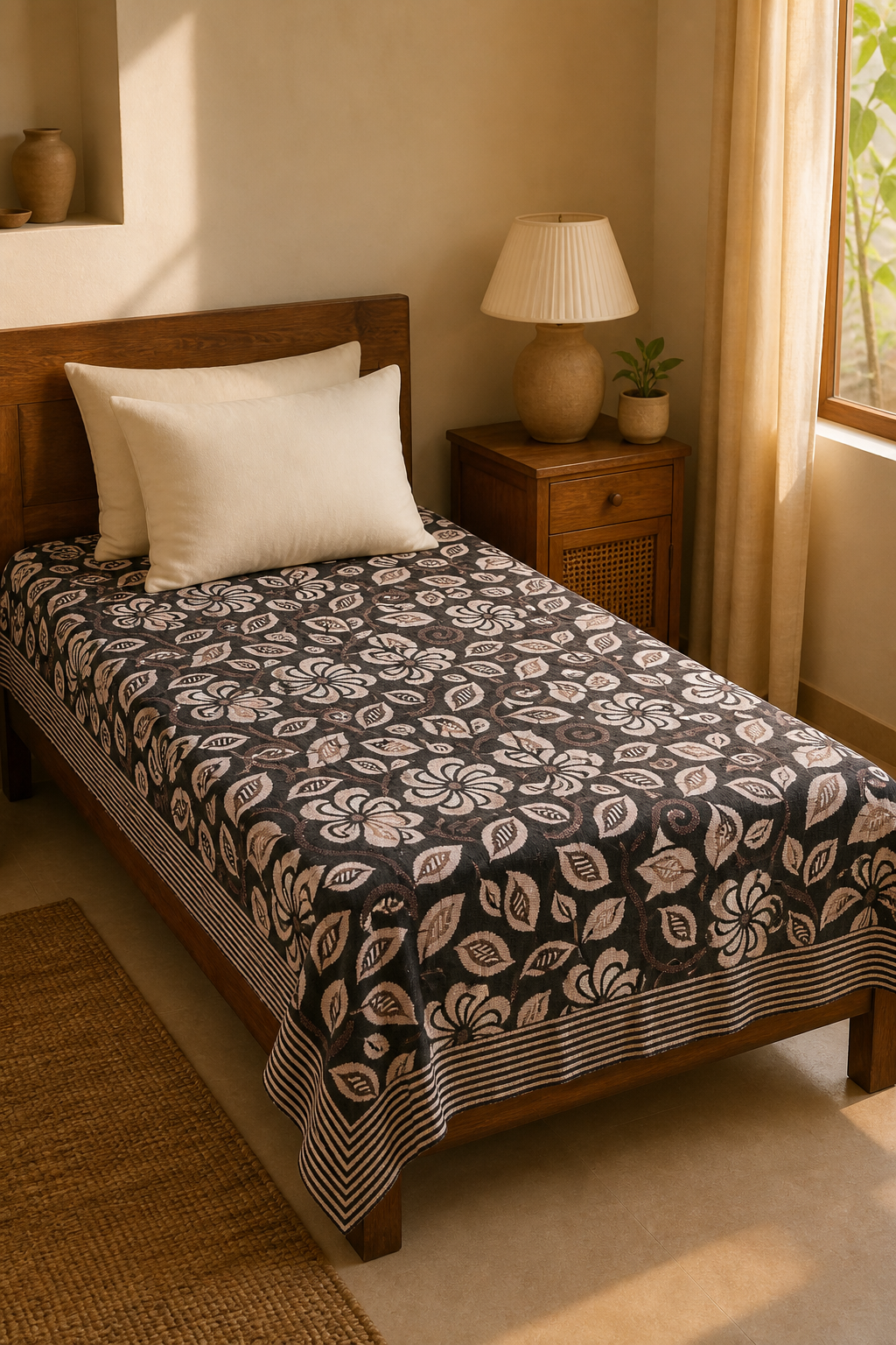 G. Raja Chennimalai Bedsheet Rose garden