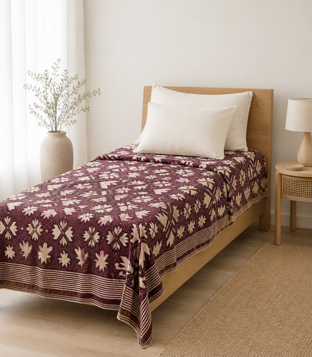 G. Raja Chennimalai Bedsheet Royal Star Floral