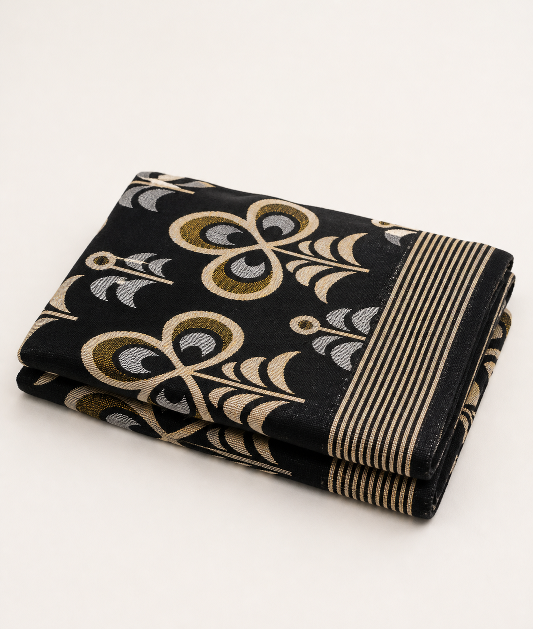 G. Raja Chennimalai Bedsheet Traditional Bloom — Folded catalogue view