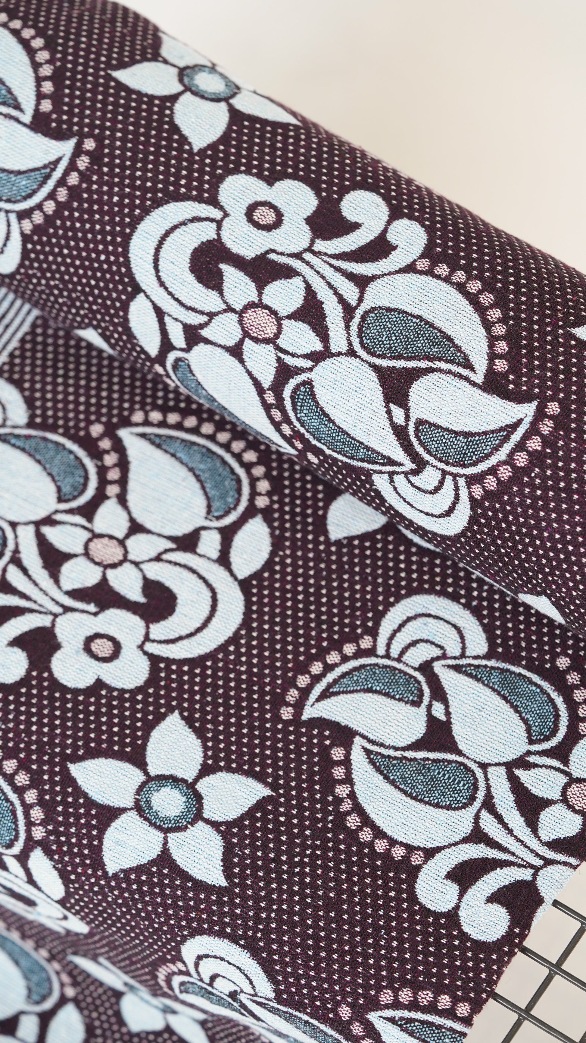 Floral patterned Raja Chennimalai Bed Sheet fabric