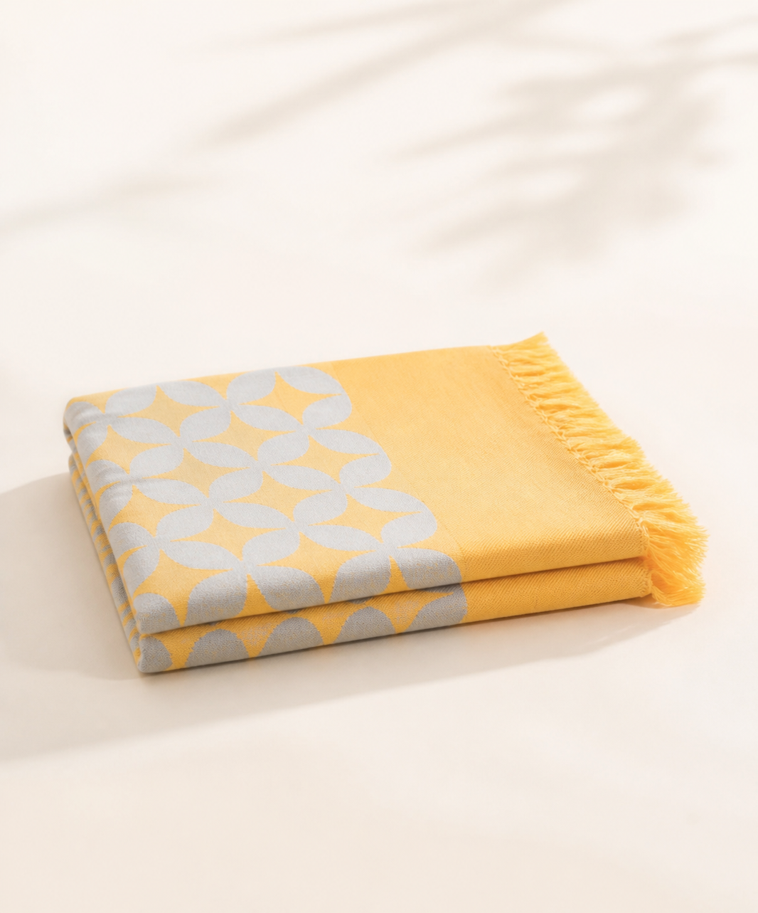 Grey Petal Lovely Chennimalai Bedsheet — Folded catalogue view