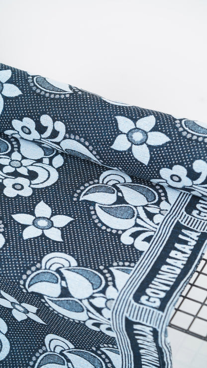 G. Raja Chennimalai Bedsheet Soft Bloom – Blue