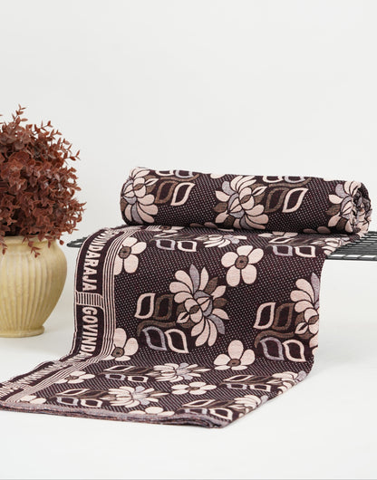 G. Raja Chennimalai Bed Sheet Brown Petal