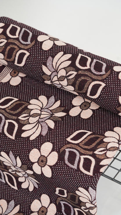 G. Raja Chennimalai Bed Sheet Brown Petal