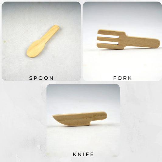 Spoon, Knife and Fork Shaped Teething Toys
