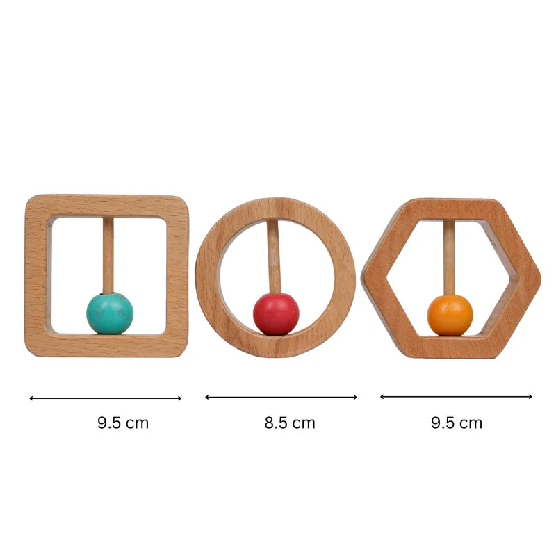 Wooden Circle Rattle