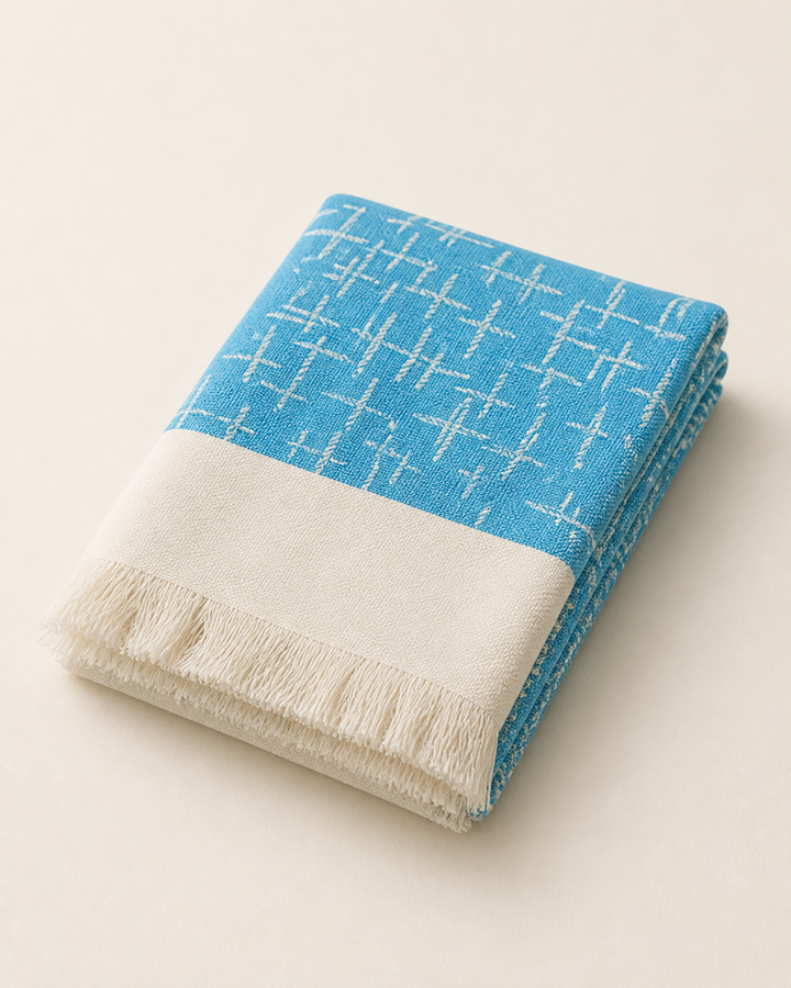 Blue Lovely Chennimalai Bedsheet