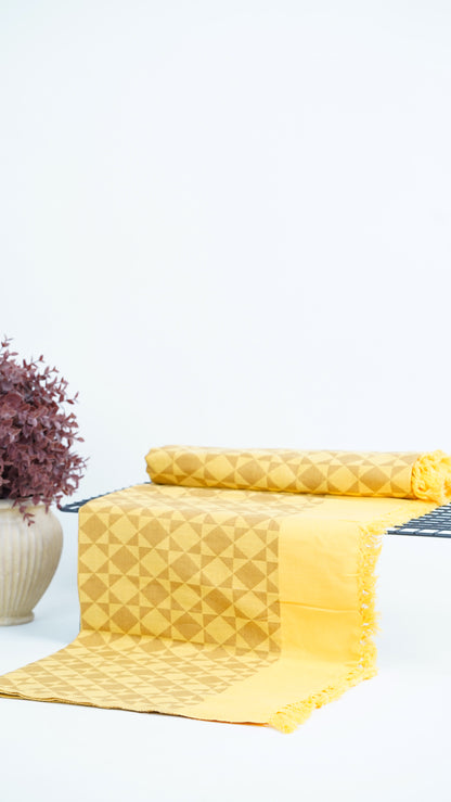 Golden Grid Lovely Chennimalai Bedsheet