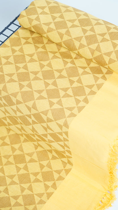 Golden Grid Lovely Chennimalai Bedsheet