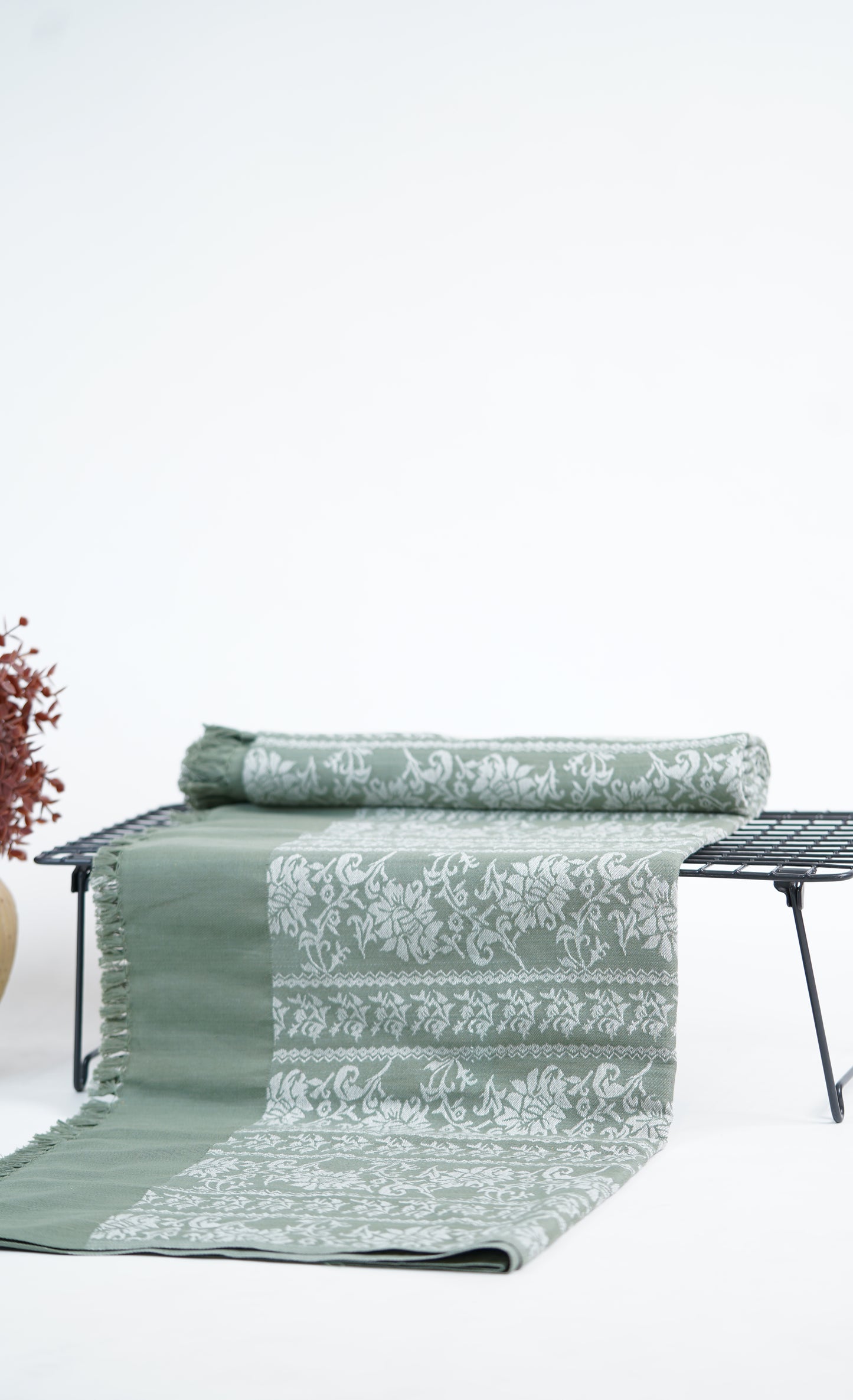 Minted Floral Lovely Chennimalai Bedsheet