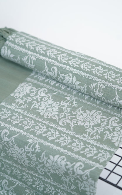 Minted Floral Lovely Chennimalai Bedsheet