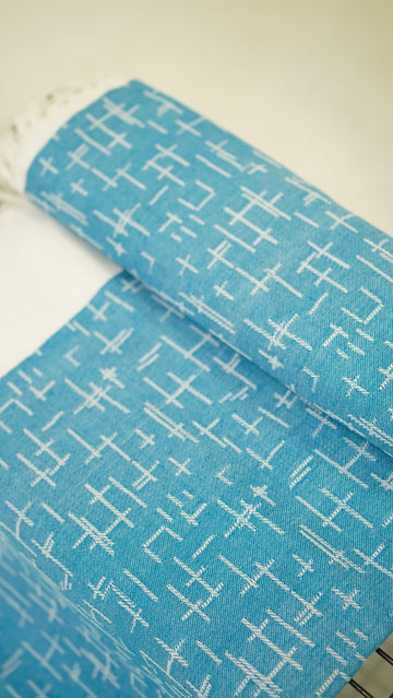 Blue Lovely Chennimalai Bedsheet