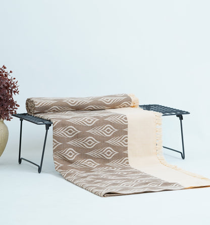 Beige Bliss Lovely Chennimalai Bedsheet