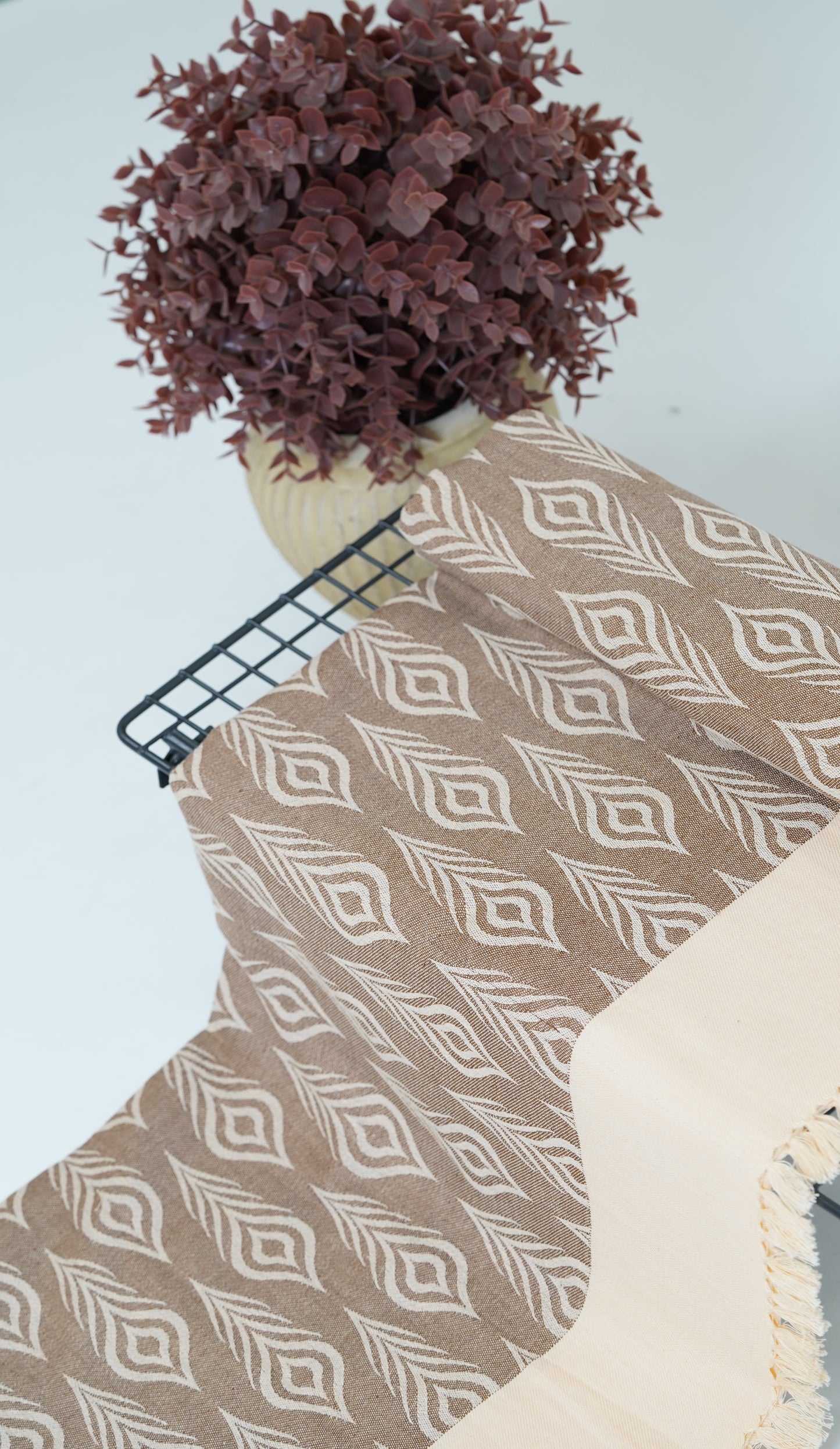 Beige Bliss Lovely Chennimalai Bedsheet