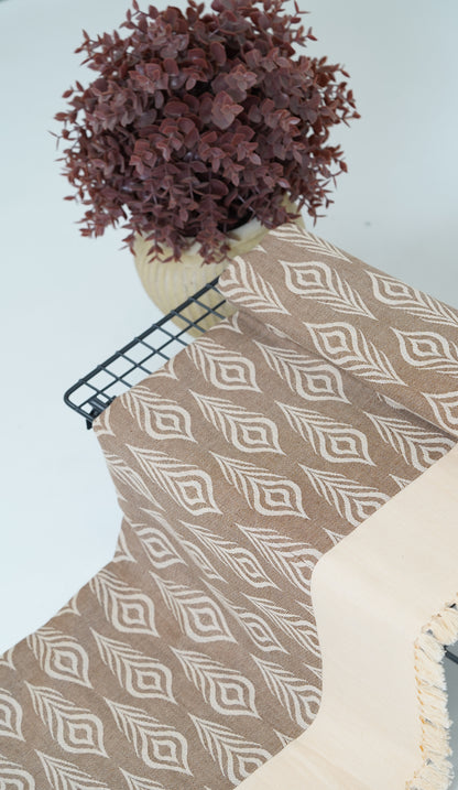 Beige Bliss Lovely Chennimalai Bedsheet