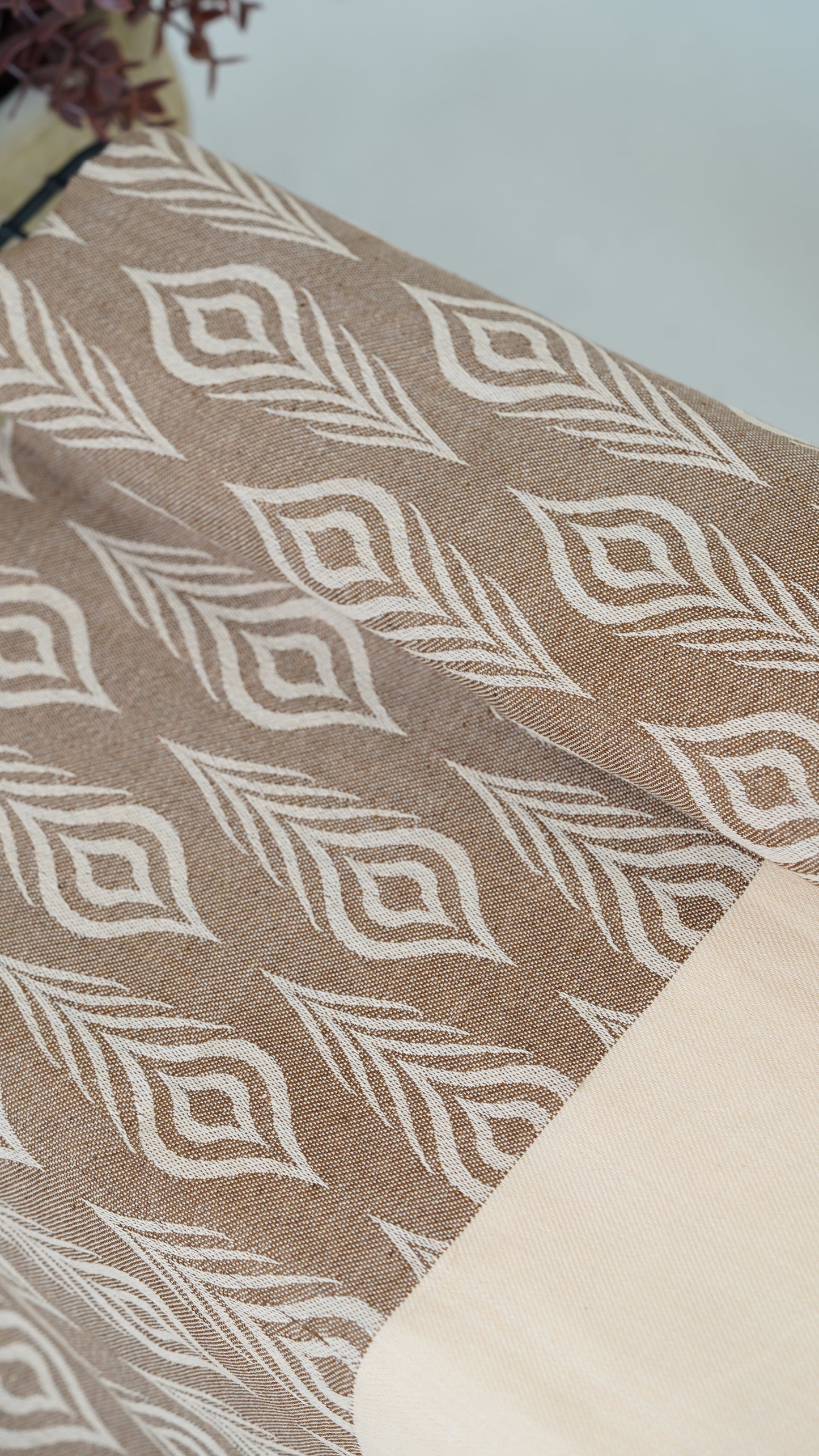 Beige Bliss Lovely Chennimalai Bedsheet