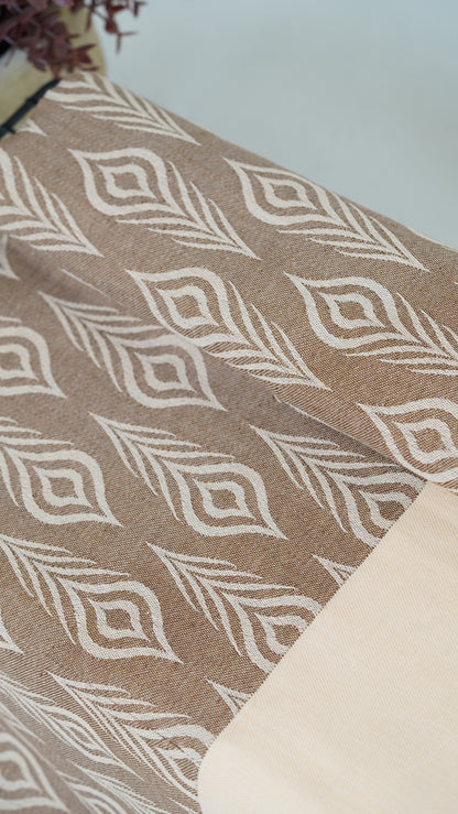 Beige Bliss Lovely Chennimalai Bedsheet