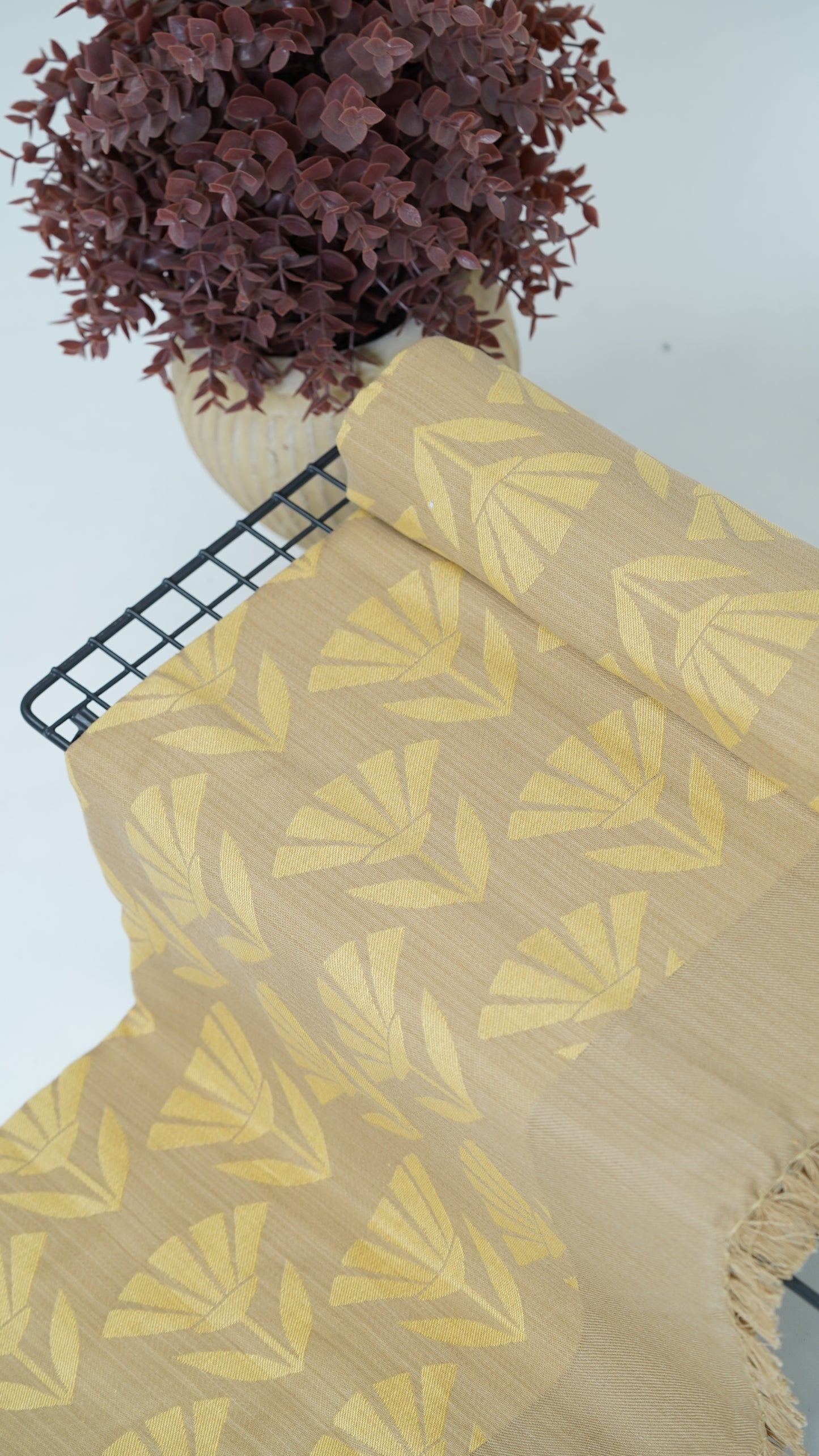 Brown Blossom Lovely Chennimalai Bedsheet