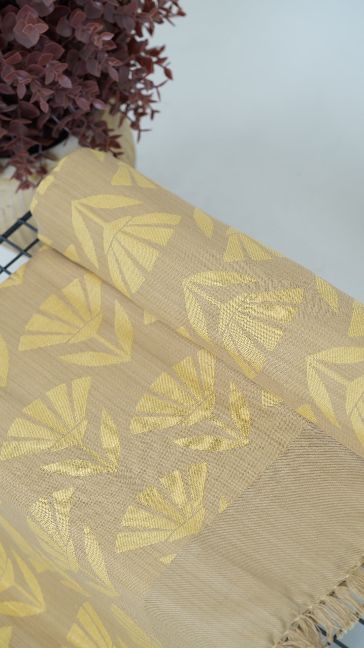 Brown Blossom Lovely Chennimalai Bedsheet