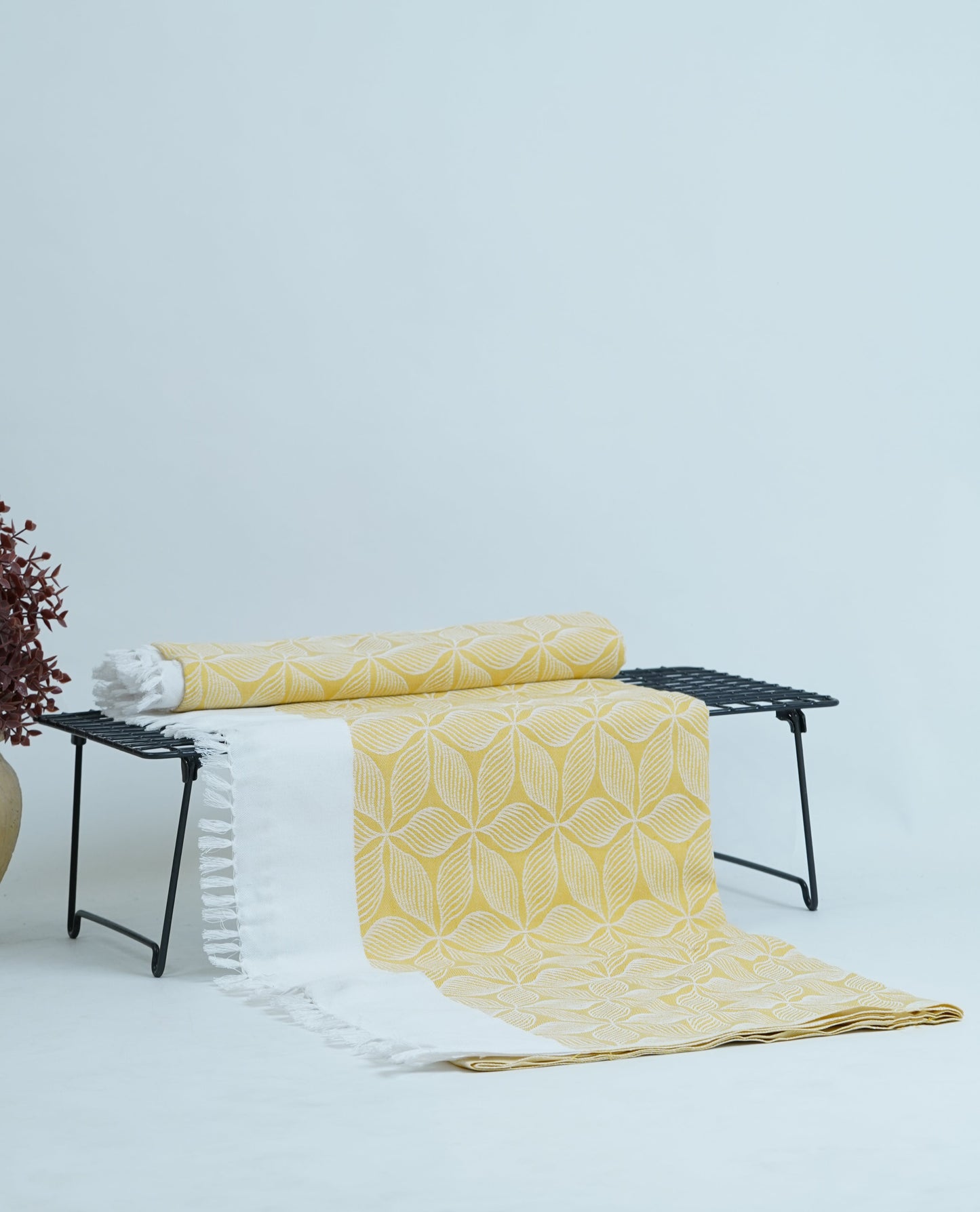 Mustard glow Lovely Chennimalai Bedsheet