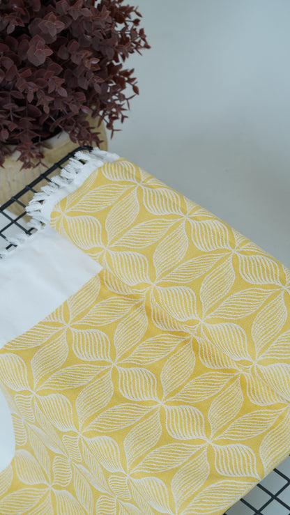 Mustard glow Lovely Chennimalai Bedsheet