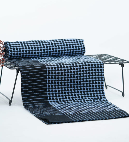 Nayapaisa Chennimalai Bedsheet -Navy Blue