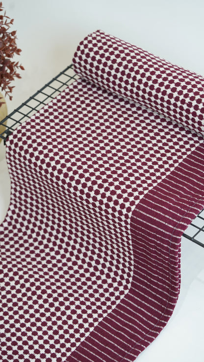 Nayapaisa Chennimalai Bedsheet - Maroon