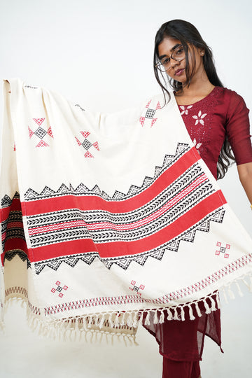 TODA Embroidery shawl